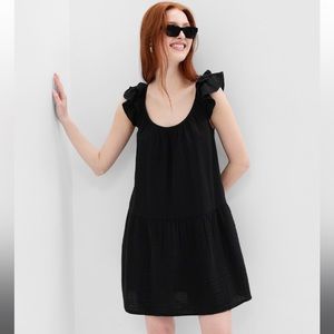 NWT Crinkle Gauze Mini Dress, Sz Large Tall